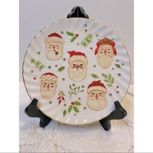 ✨🎄Set of 4 Merry Christmas Santa Holiday Dessert/Side Plates🎄✨